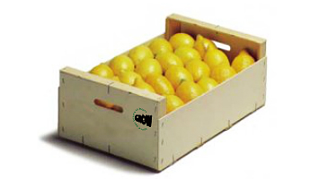 Envases de madera para limones de 44x30cm