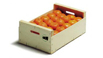 Envases de madera para mandarinas de 44x30cm
