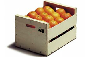 Caja de madera para naranjas 40x30cm