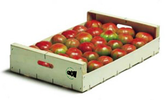 Envases de madera para tomates 60x40cm